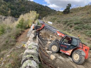 Chantier SOVETRA - Mur RD88 St Haon