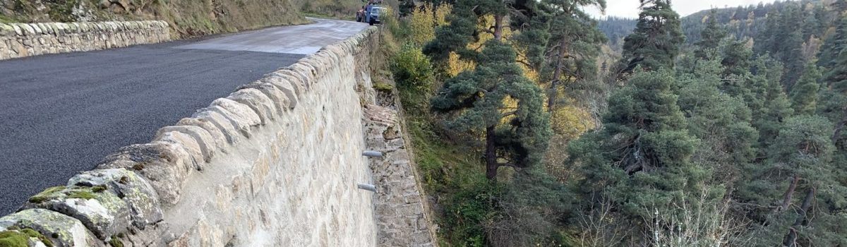 RD88 – Réparation du mur de soutènement M0939 – Commune de St Haon